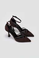Pointed - Toe Heels TFP - Brown Suede - thefashionproject.gr - TFP