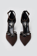 Pointed - Toe Heels TFP - Brown Suede - thefashionproject.gr - TFP