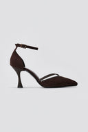 Pointed - Toe Heels TFP - Brown Suede - thefashionproject.gr - TFP