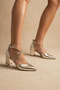TFP - Pointed Toe Pumps - Gold