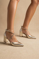 TFP - Pointed Toe Pumps - Gold