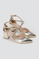 TFP - Pointed Toe Pumps - Gold