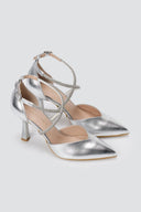 TFP - Pointed Toe Pumps - Silver Metallic