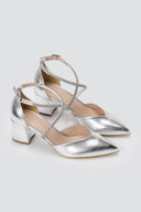 TFP - Pointed Toe Pumps - Silver Metallic
