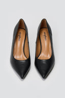 Pointed Toe Pumps Stiletto Heel - Black Matte - thefashionproject.gr - Stephan