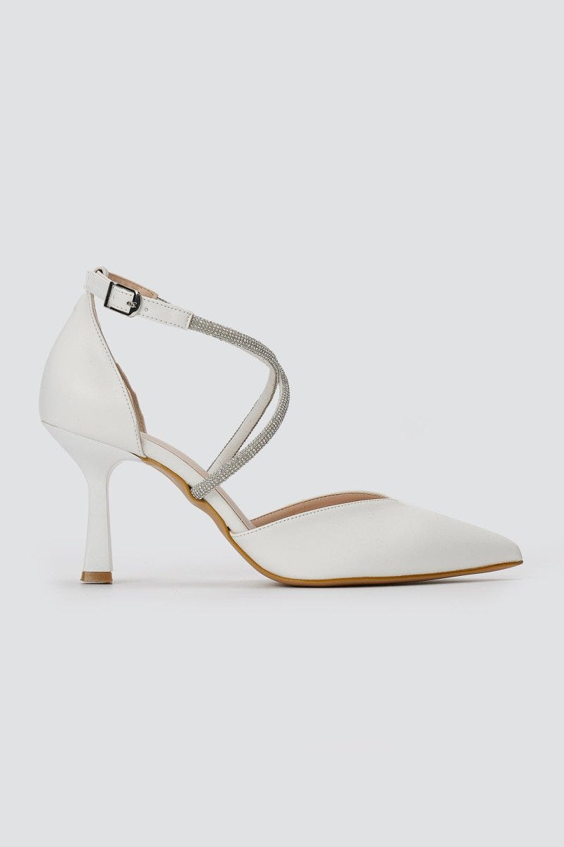 TFP - Pointed Toe Pumps - White Matte