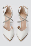 TFP - Pointed Toe Pumps - White Matte