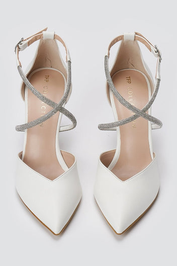 TFP - Pointed Toe Pumps - White Matte