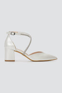 TFP - Pointed Toe Pumps - White Pearl