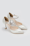 TFP - Pointed Toe Pumps - White Pearl