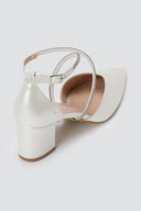 TFP - Pointed Toe Pumps - White Pearl