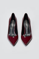 Pointed Toe Stiletto Pumps TFP - Bordeaux Patent - thefashionproject.gr - TFP