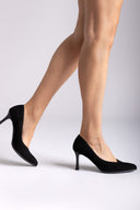 Pointed Toe Suede Pumps Ragazza 012 - Black Suede - thefashionproject.gr - RAGAZZA