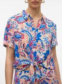 Πουκάμισο crop με print Vero Moda 10303694 - Multi - thefashionproject.gr - VERO MODA