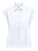 Πουκάμισο με κιπούρ δαντέλα ONLY 15342569 - Λευκό - thefashionproject.gr - ONLY