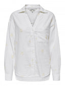 Πουκάμισο με λινό ONLY 15338802 - Ζαχαρί - thefashionproject.gr - ONLY