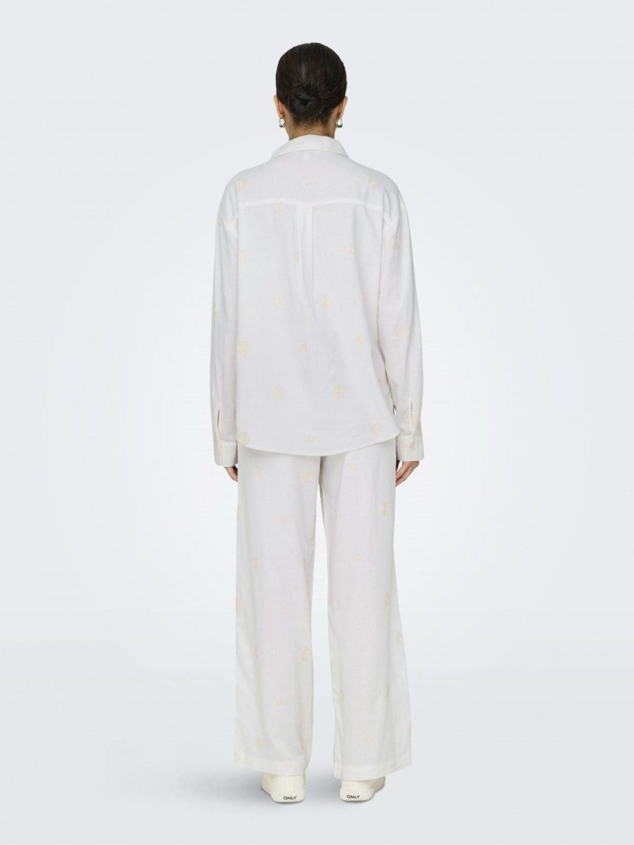 Πουκάμισο με λινό ONLY 15338802 - Ζαχαρί - thefashionproject.gr - ONLY