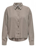 Πουκάμισο με πιέτες στην πλάτη ONLY 15337947 - Mocha - thefashionproject.gr - ONLY