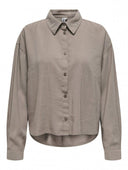 Πουκάμισο με πιέτες στην πλάτη ONLY 15337947 - Mocha - thefashionproject.gr - ONLY