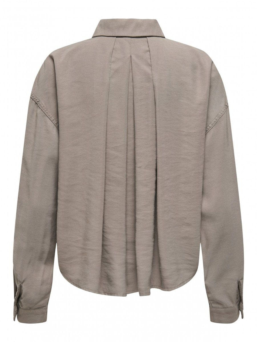 Πουκάμισο με πιέτες στην πλάτη ONLY 15337947 - Mocha - thefashionproject.gr - ONLY