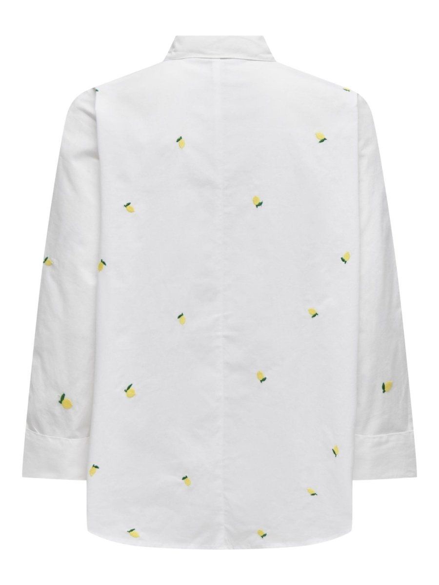 Πουκάμισο με print ONLY 15283743 - Λευκό - thefashionproject.gr - ONLY