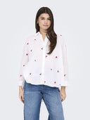 Πουκάμισο με print ONLY 15283743 - Λευκό/Κόκκινο - thefashionproject.gr - ONLY