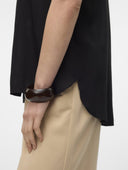 Πουκάμισο με τσεπάκια Vero Moda 10310139 - Μαύρο - thefashionproject.gr - VERO MODA