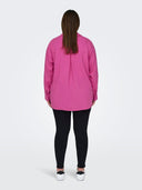 Πουκάμισο plus size με λινό CARMAKOMA 15281041 - Φούξια - thefashionproject.gr - CARMAKOMA