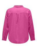 Πουκάμισο plus size με λινό CARMAKOMA 15281041 - Φούξια - thefashionproject.gr - CARMAKOMA