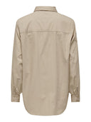 Πουκάμισο υφασμάτινο ONLY 15227677 - Κάμελ - thefashionproject.gr - ONLY