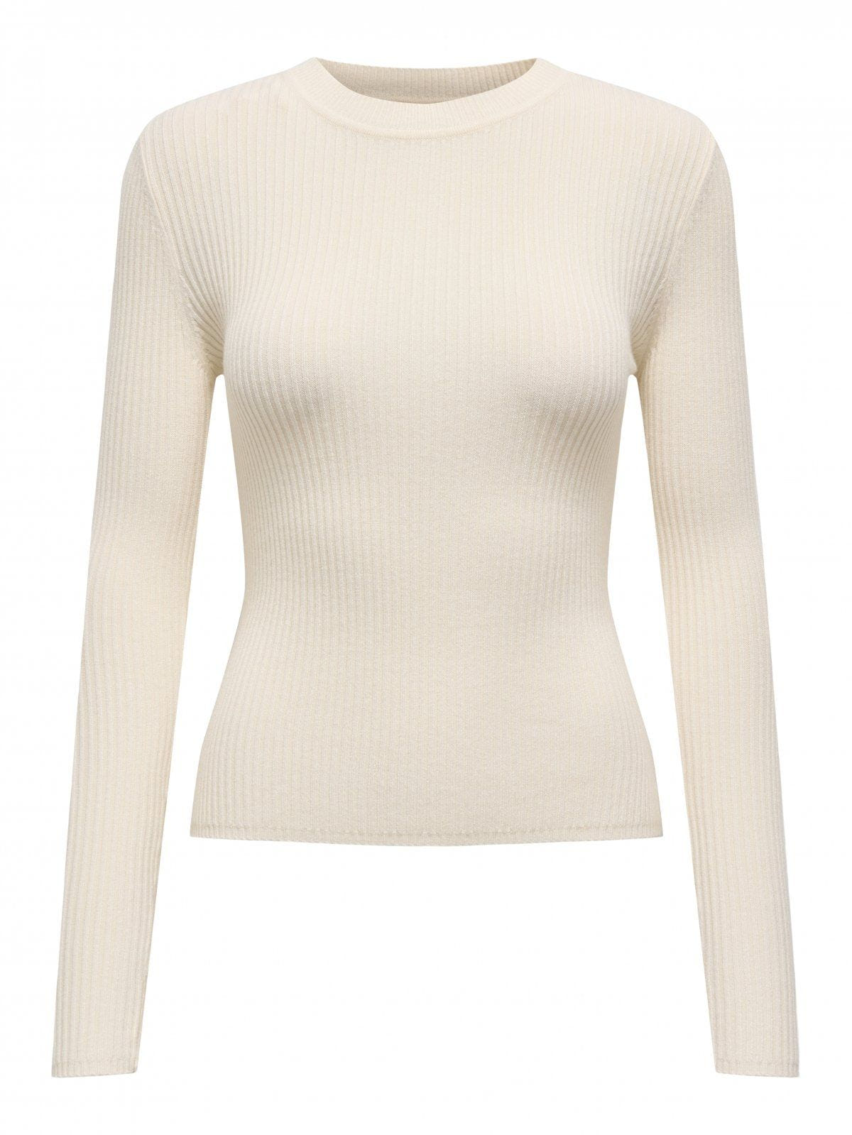 Πουλόβερ λεπτό εφαρμοστό ONLY 15344579 - Μπεζ - thefashionproject.gr - ONLY