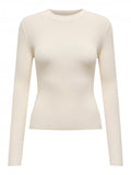 Πουλόβερ λεπτό εφαρμοστό ONLY 15344579 - Μπεζ - thefashionproject.gr - ONLY
