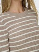 Πουλόβερ λεπτό με ρίγες ONLY 15344579 - Τάουπε - thefashionproject.gr - ONLY