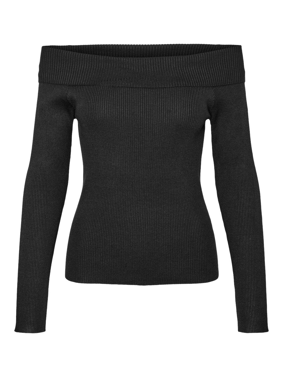Πουλόβερ με ανοιχτούς ώμους VERO MODA 10310829 - Μαύρο - thefashionproject.gr - VERO MODA