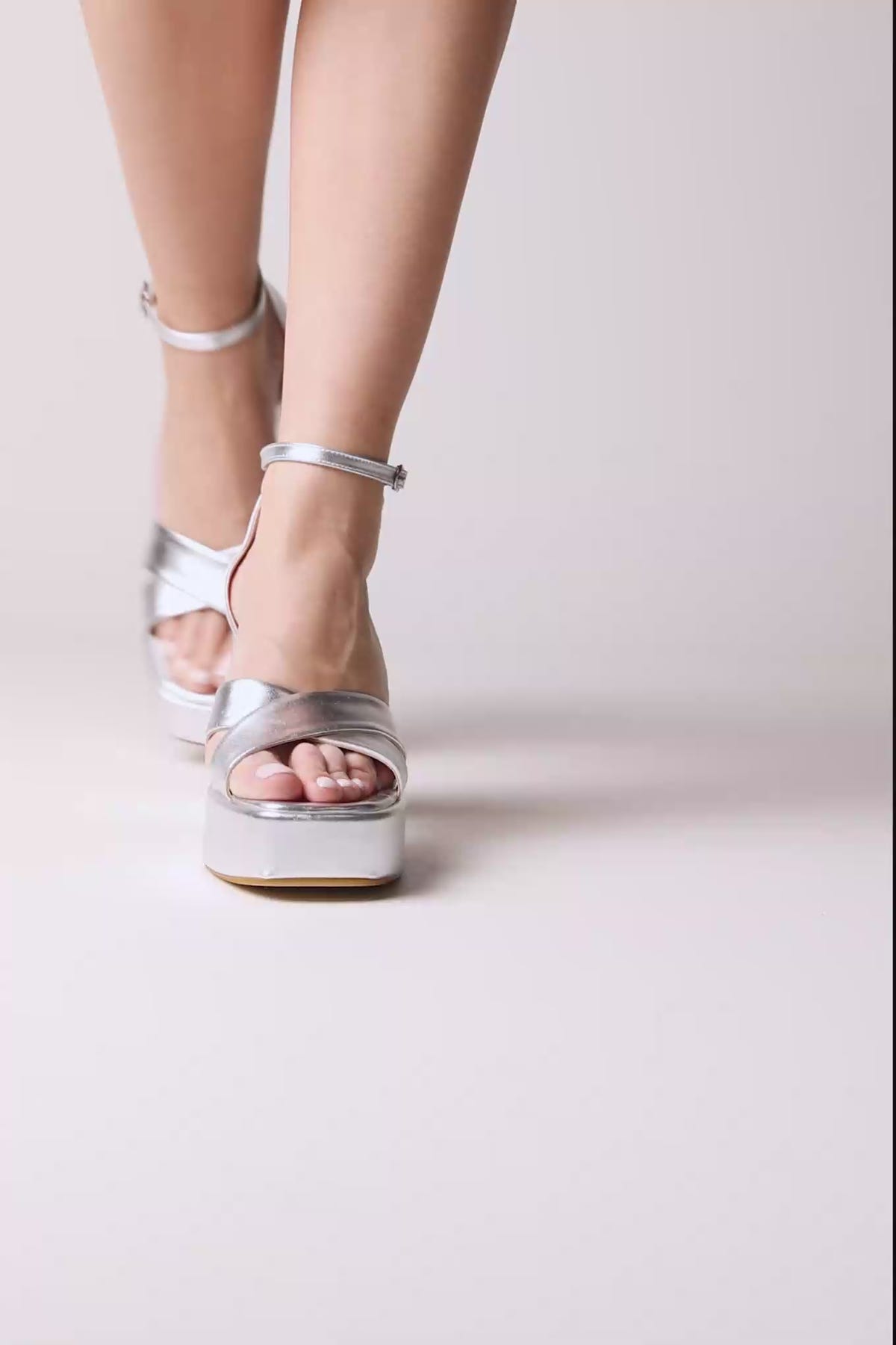 Platform Sandals - Silver