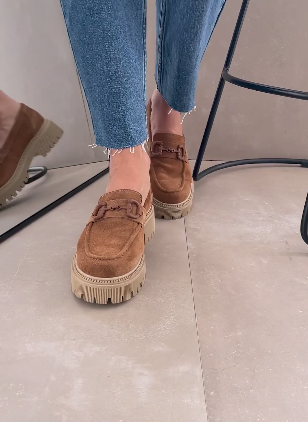 Loafers δερμάτινα chunky Ragazza 0307