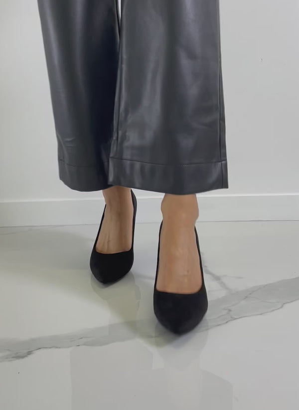 Γόβες suede μυτερές