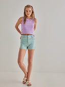 Ψηλόμεσο σορτς με ρεβέρ - Βεραμάν - thefashionproject.gr - The Fashion Project