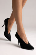 Pumps Stiletto Heel TFP - Black Suede - thefashionproject.gr - TFP