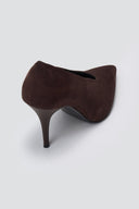 Pumps Stiletto Heel TFP - Brown Suede - thefashionproject.gr - TFP