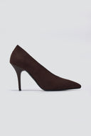 Pumps Stiletto Heel TFP - Brown Suede - thefashionproject.gr - TFP