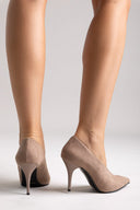 Pumps Stiletto Heel TFP - Taupe Suede - thefashionproject.gr - TFP