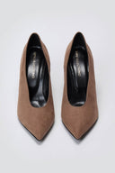 Pumps Stiletto Heel TFP - Taupe Suede - thefashionproject.gr - TFP