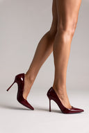 Pumps Stiletto TFP - Bordeaux Patent - thefashionproject.gr - TFP