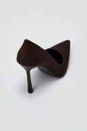 Pumps Stiletto TFP - Brown Suede - thefashionproject.gr - TFP