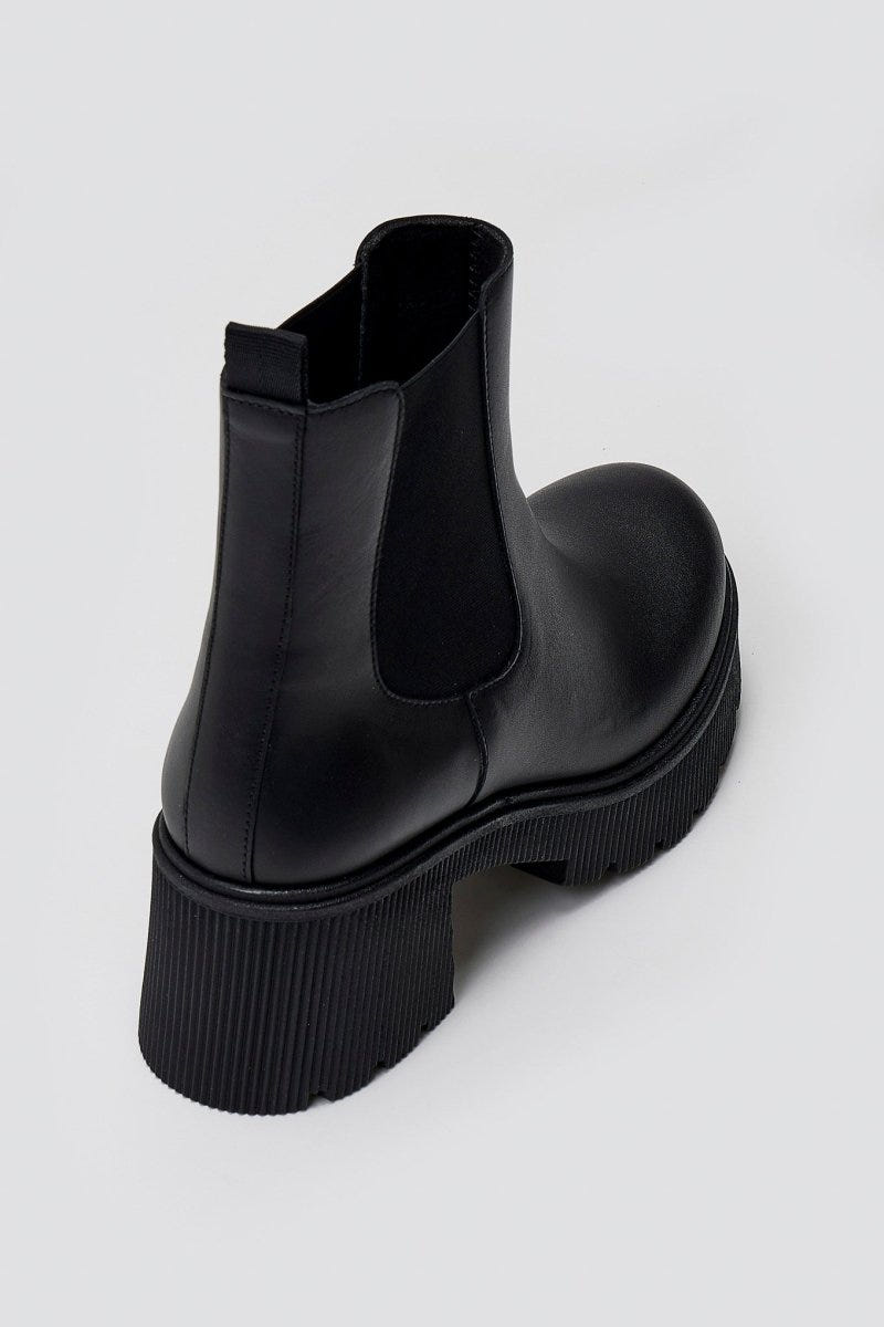 Ragazza 0133 Leather Chelsea Boots - Black Matte - thefashionproject.gr - RAGAZZA