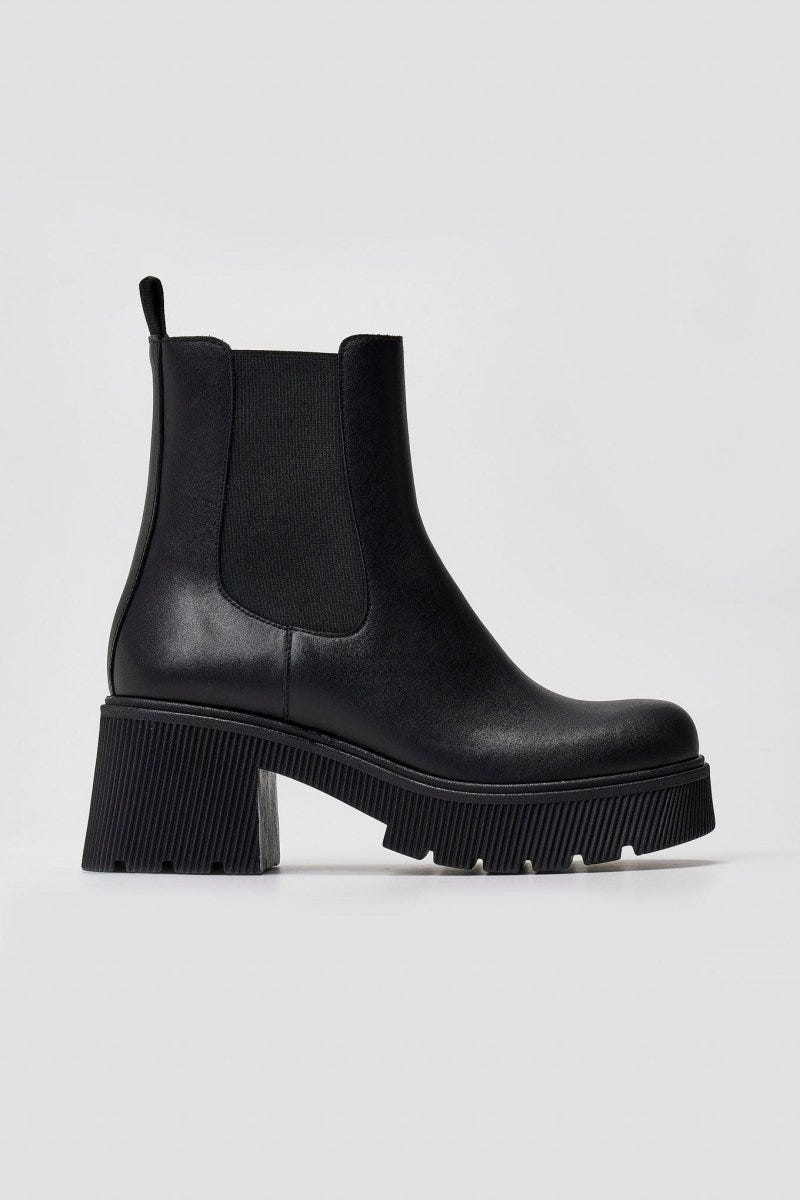 Ragazza 0133 Leather Chelsea Boots - Black Matte - thefashionproject.gr - RAGAZZA