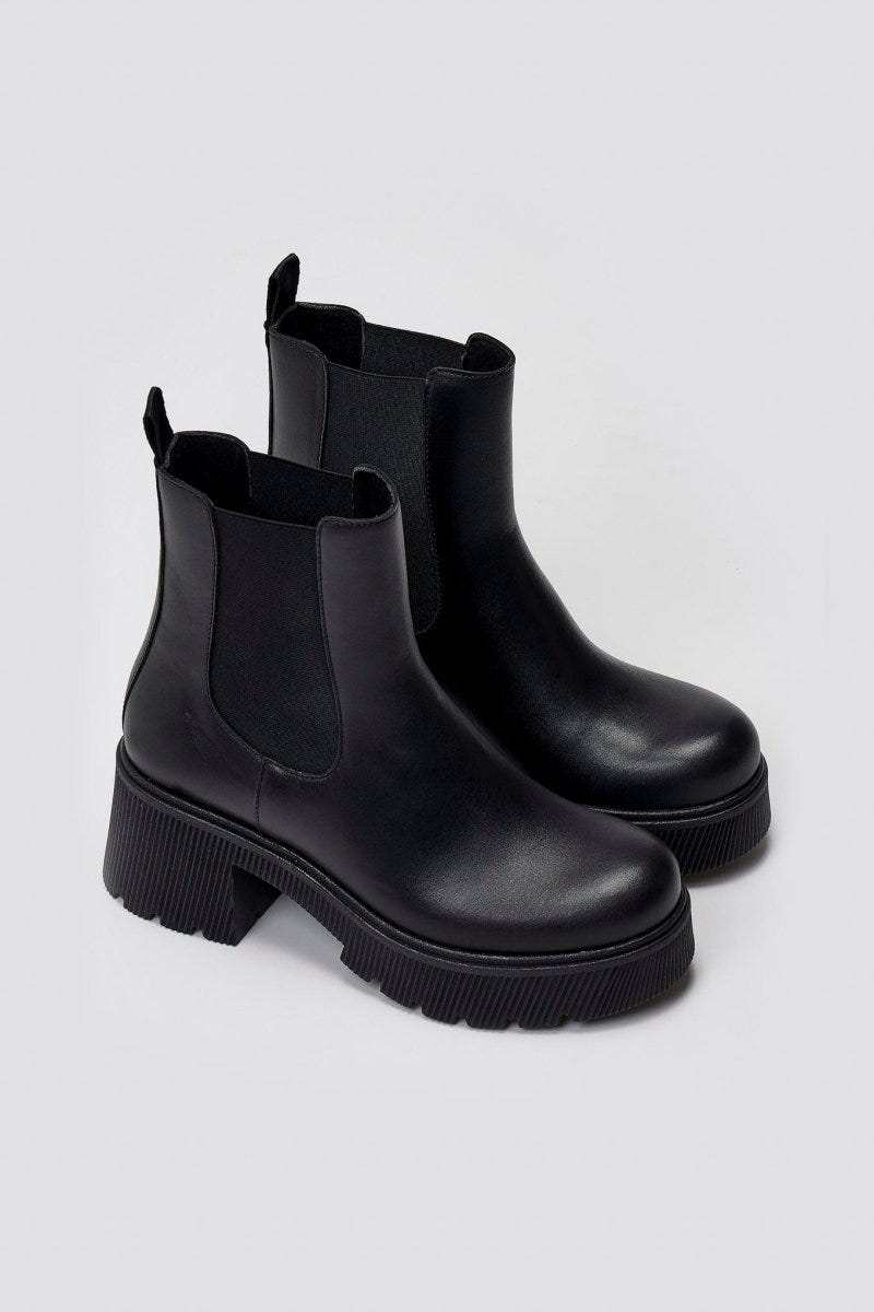 Ragazza 0133 Leather Chelsea Boots - Black Matte - thefashionproject.gr - RAGAZZA