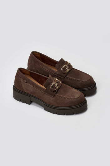 Ragazza 0190 Suede Leather Comfort Loafers - Καφέ - thefashionproject.gr - RAGAZZA