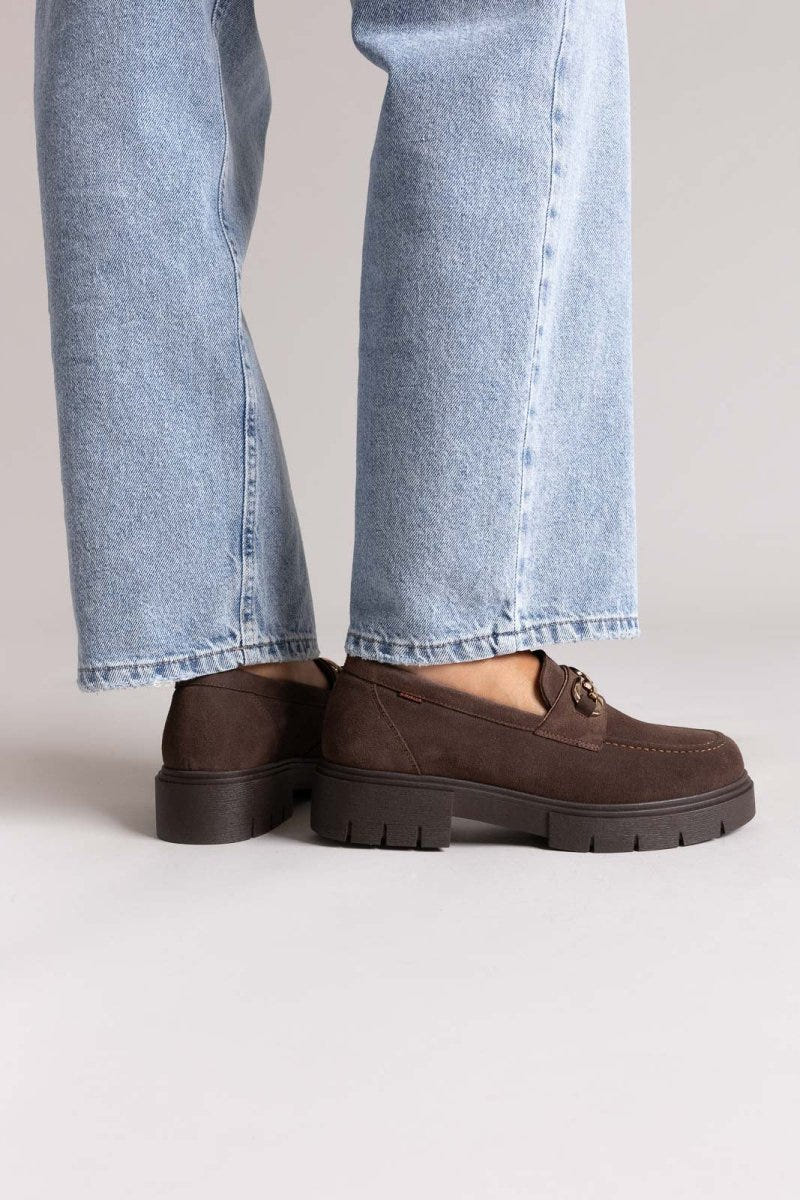 Ragazza 0190 Suede Leather Comfort Loafers - Καφέ - thefashionproject.gr - RAGAZZA